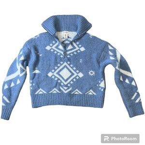 JESSICA Simpson Sweater Women’s Size XSmall Blue Long Sleeve Soft Top Pullover